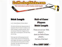 Tablet Screenshot of cuthockeysticks.com